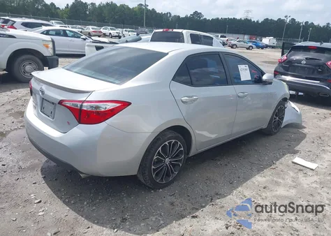 2016 Toyota Corolla S Plus from USA, damaged, VIN 5YFBURHE3GP561455